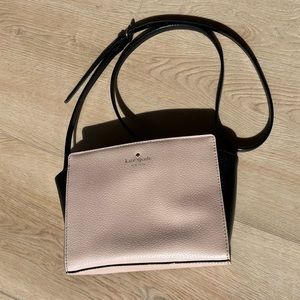 Kate Spade small crossbody pink and black purse